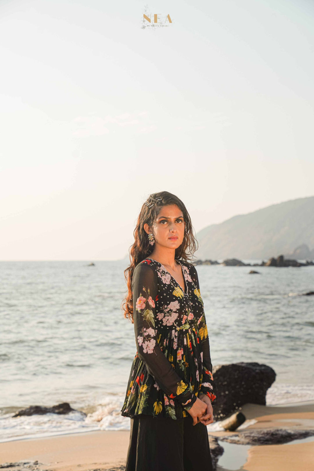 archana puran singh dress designer Archana Puran Singh in Off White Printed Jacket with Sharara