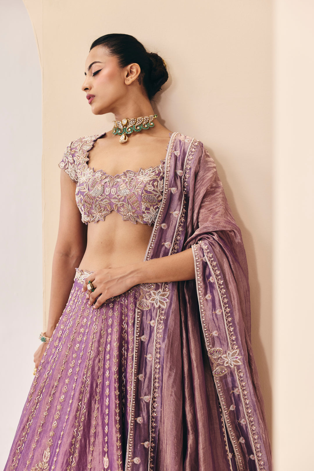 Tarini Mauve Lehenga Set