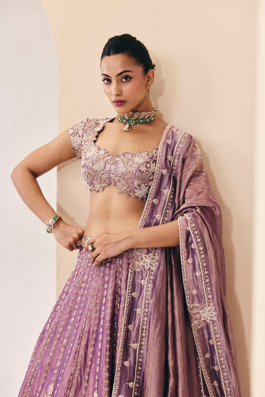 Tarini Mauve Lehenga Set