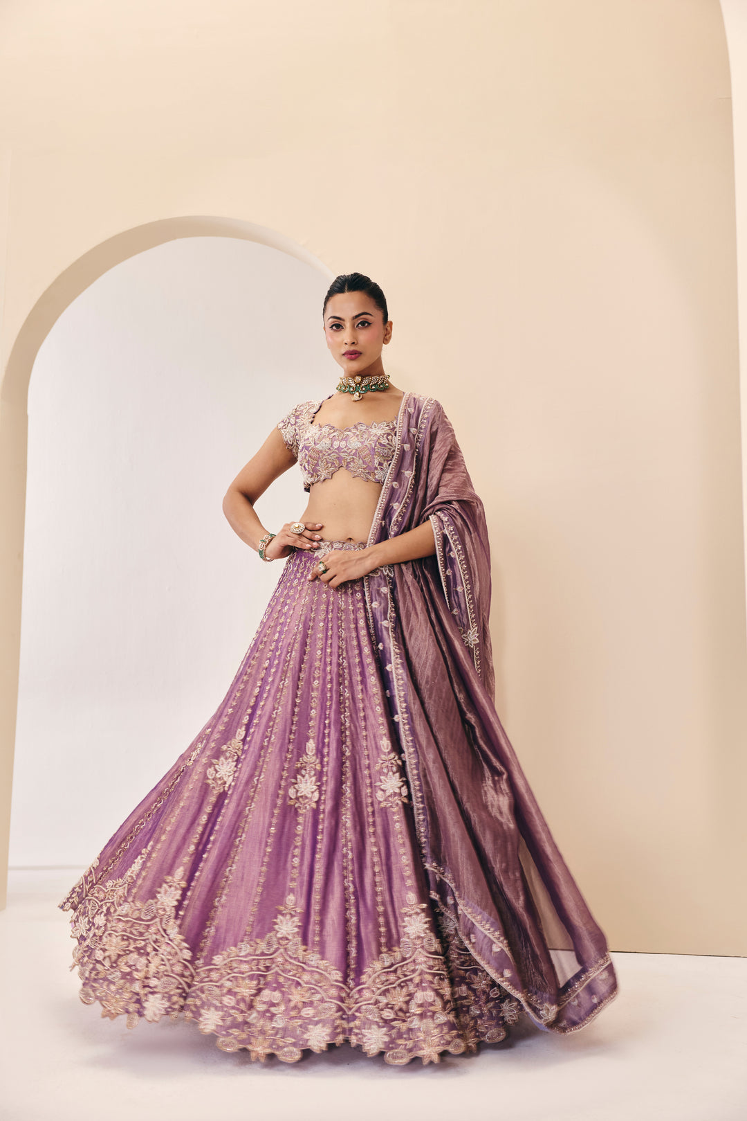 Tarini Mauve Lehenga Set