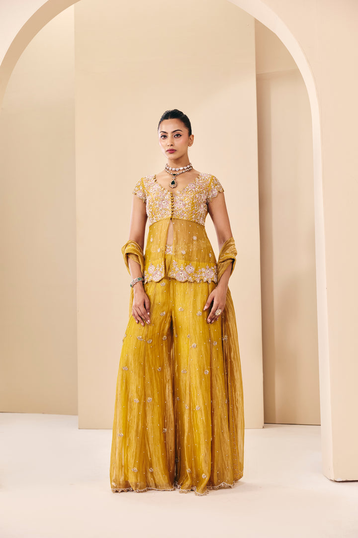 Tarini Yellow Pant Set