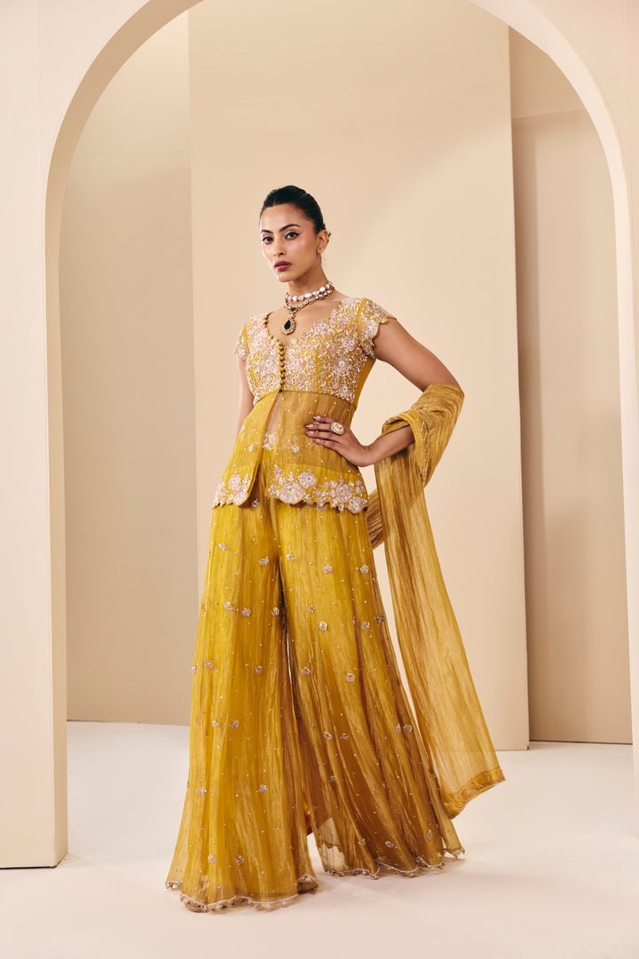 Tarini Yellow Pant Set