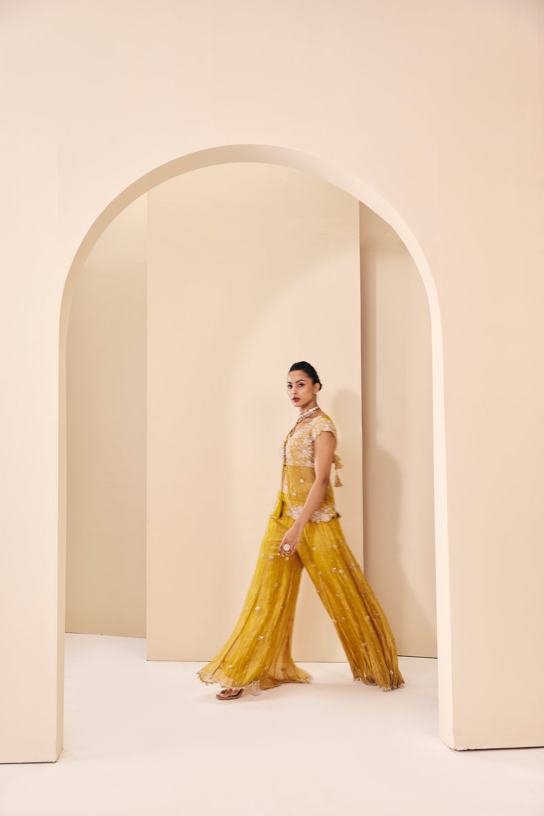 Tarini Yellow Pant Set