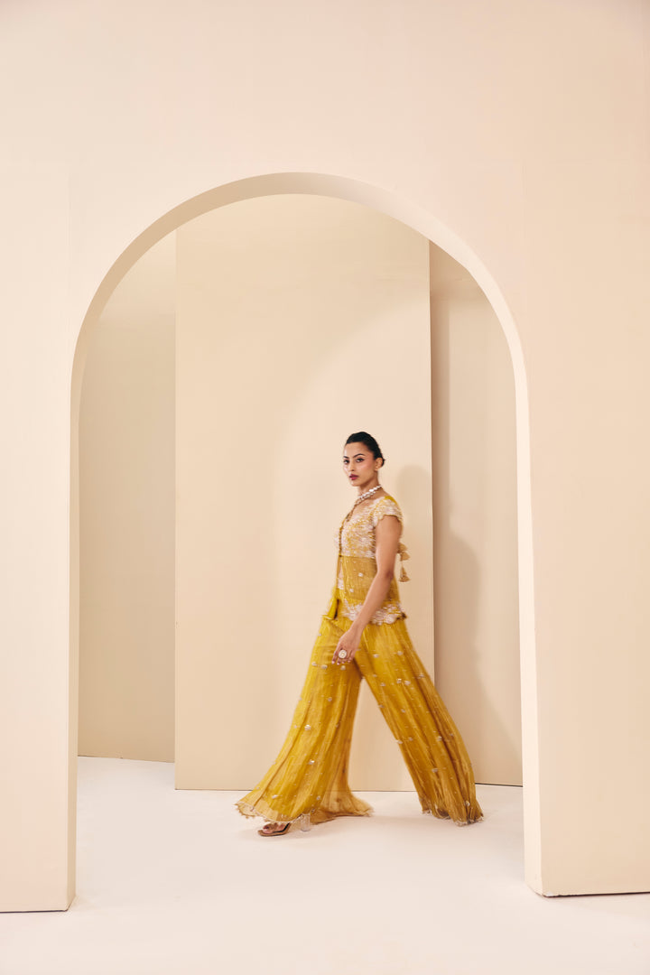 Tarini Yellow Pant Set