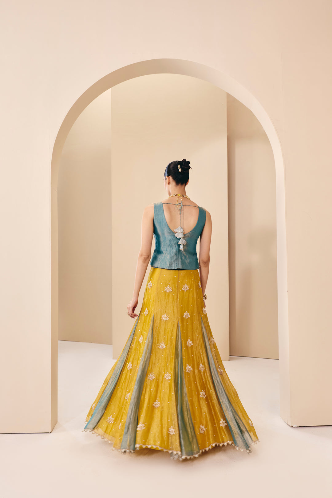 Tarini Yellow Goded Set