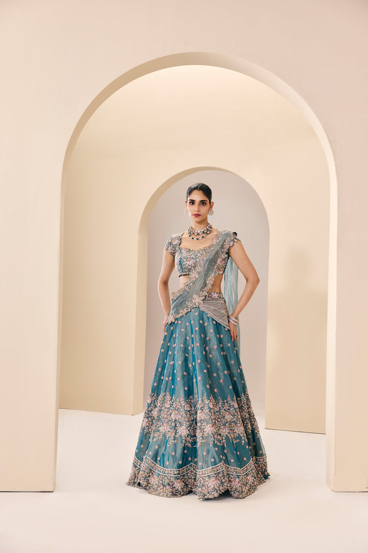 Tarini Blue Lehenga Set