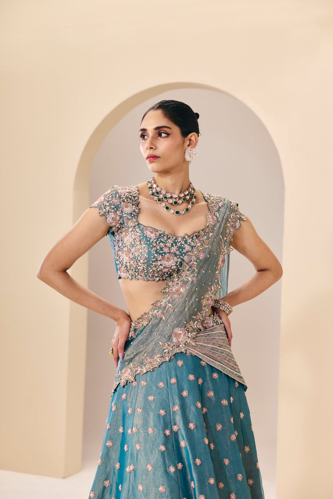 Tarini Blue Lehenga Set