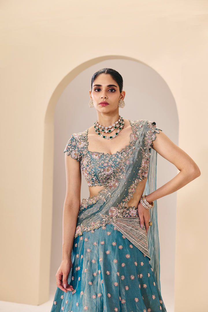 Tarini Blue Lehenga Set