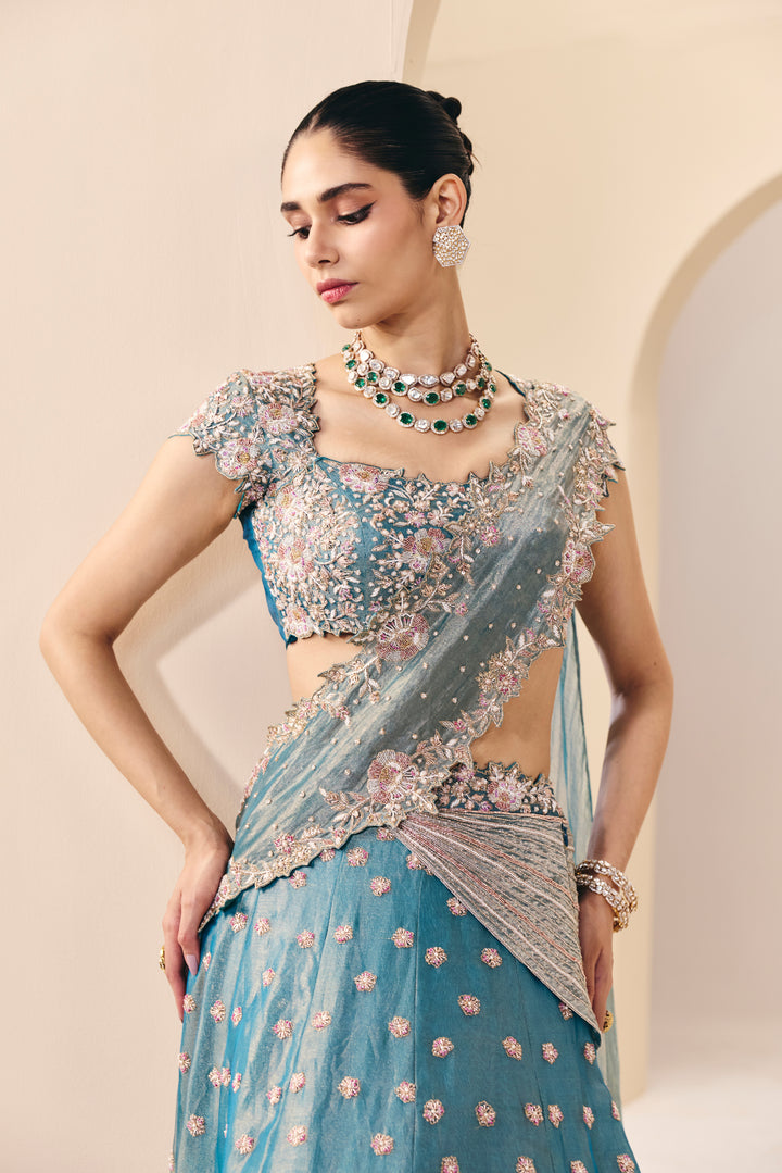 Tarini Blue Lehenga Set