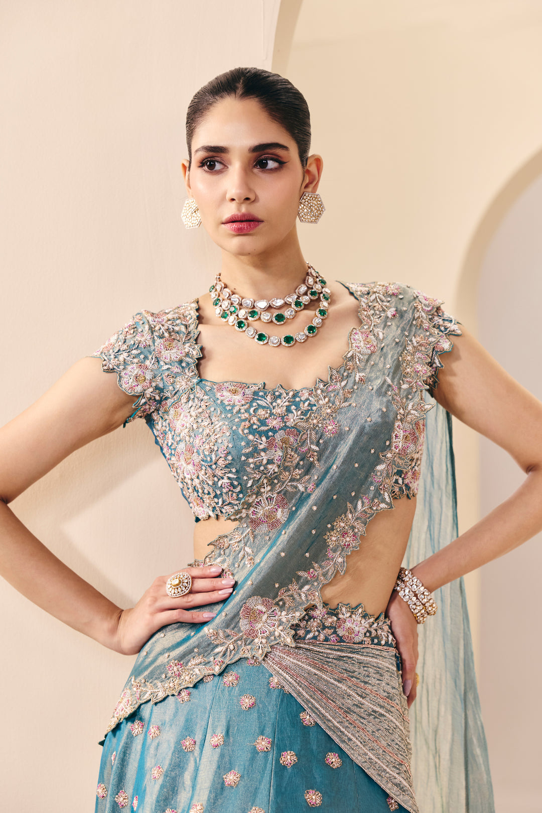 Tarini Blue Lehenga Set