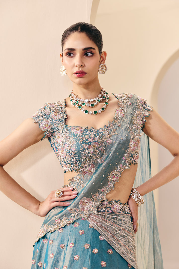 Tarini Blue Lehenga Set
