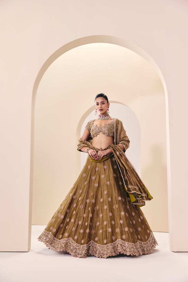 Tarini Green Lehanga Set