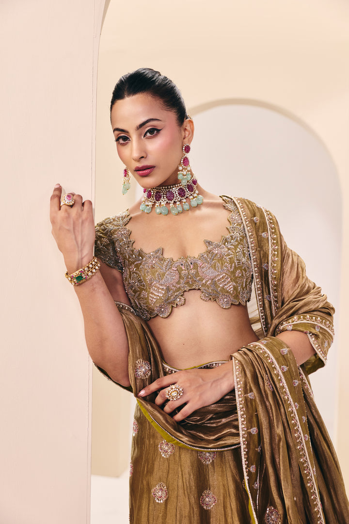 Tarini Green Lehanga Set