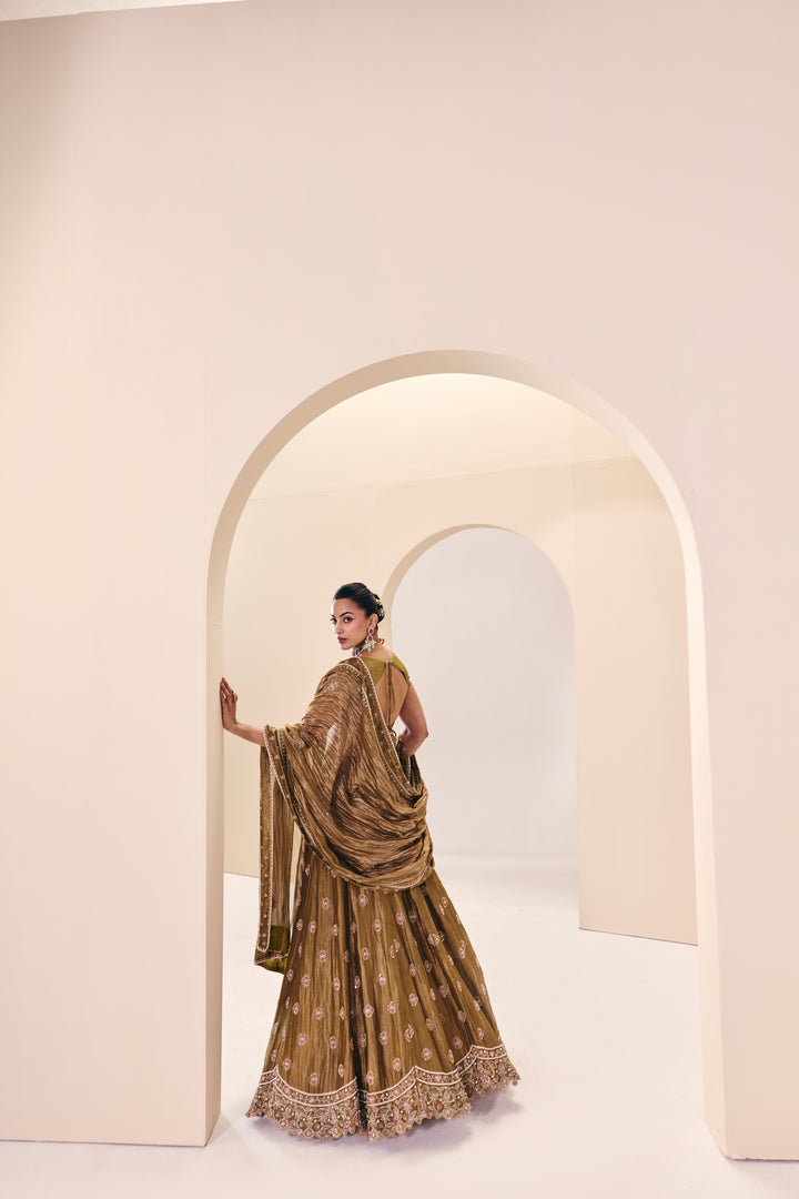 Tarini Green Lehanga Set